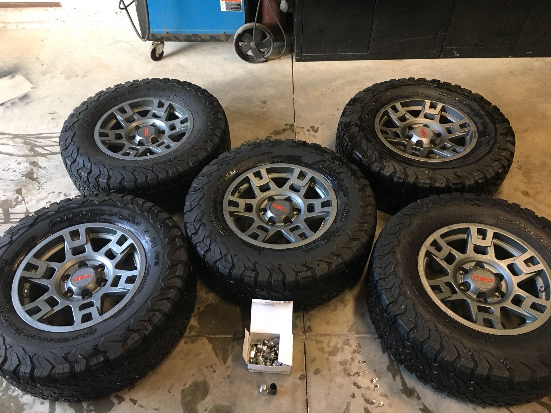 5 Toyota Tacoma 4Runner TRD Pro SEMA wheels with BFG KO2 tires