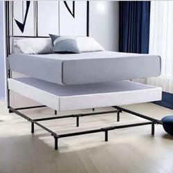 Mattress 10 Inches Thick With Box Springs And Metal Bed Frame KING Size, New From Factory, Available in All Sizes And Same Day Delivery 