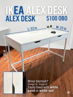🔥 PRICE DROP! Modern IKEA Alex Desk - $100 OBO! 🔥