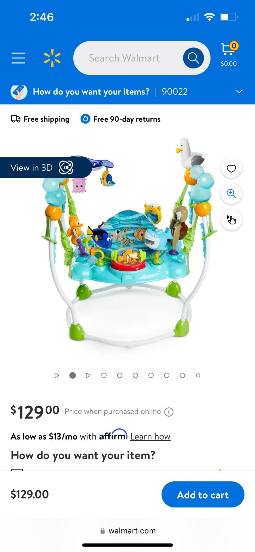 Finding Nemo Baby Bouncer