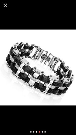 Black high quality stainless steel bracelet!