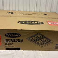 30" Stainless Steel Drop-In Gas Cooktop