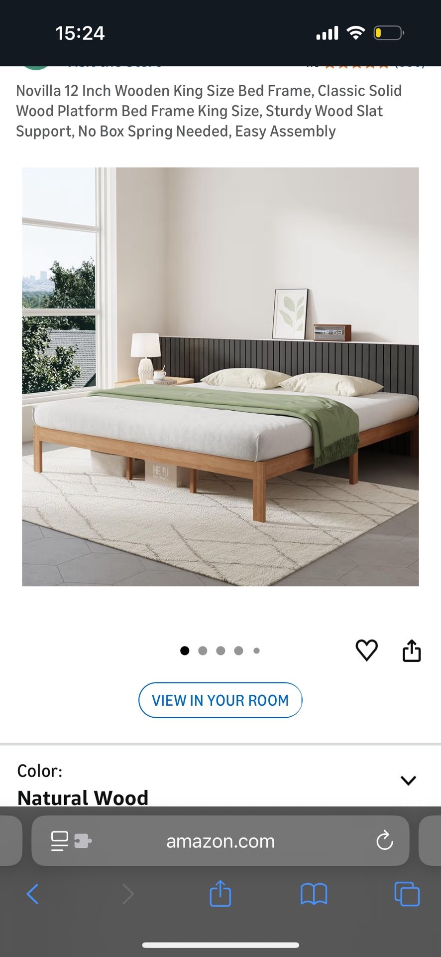 Wooden King Size Bed Frame