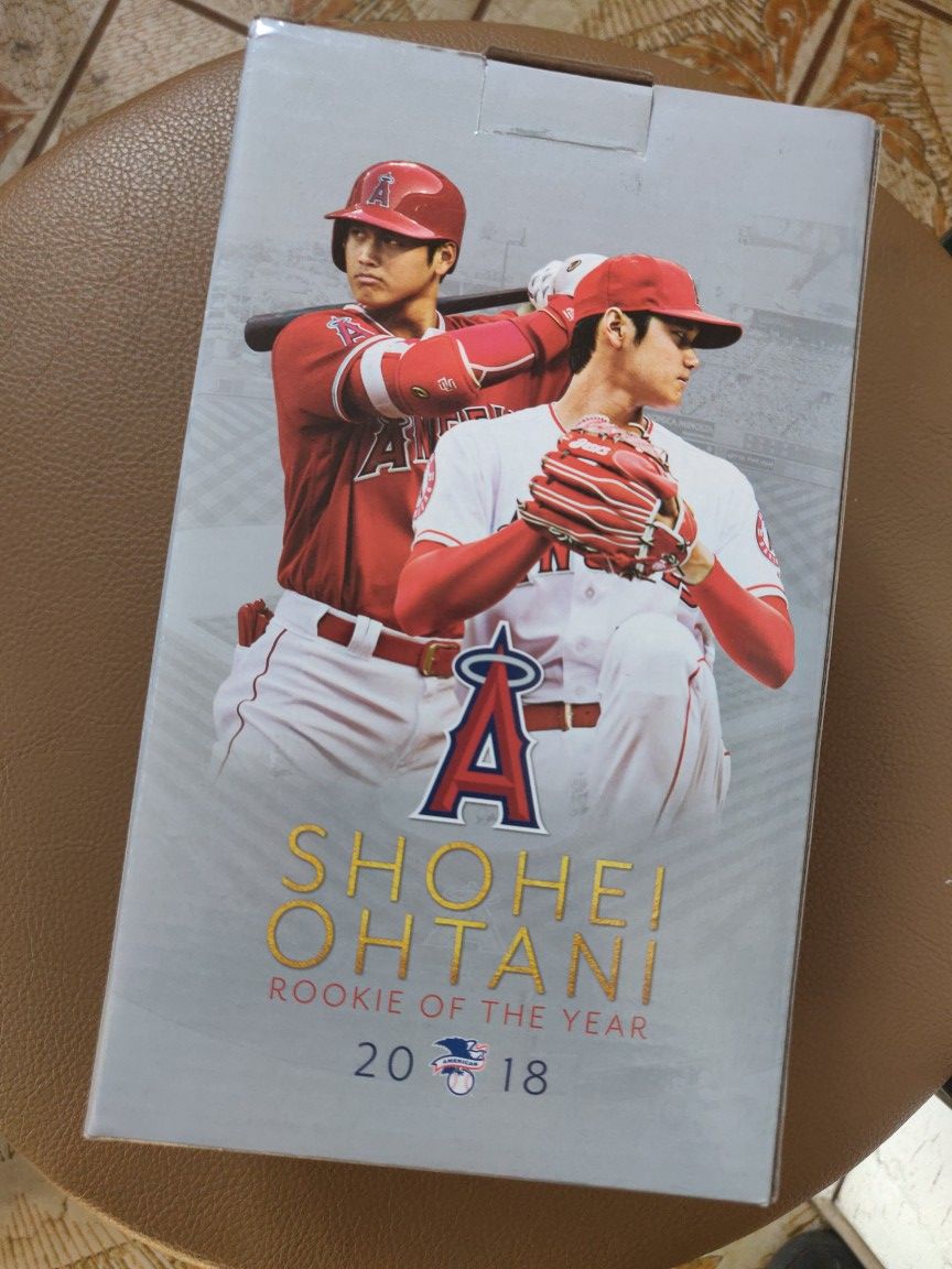 Shoehei Ohtani Rookie of the year bobblehead