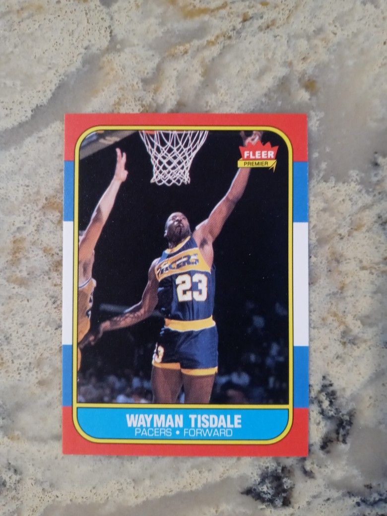 '86 Fleer Wayman Tisdale Rookie Basketball Card!