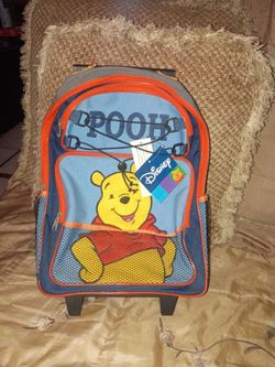 Disney Winnie the pooh rolling back pack