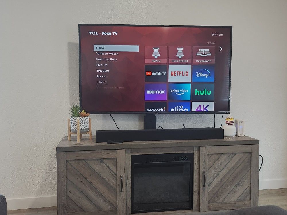 55" 4k TCL Roku TV with Stand