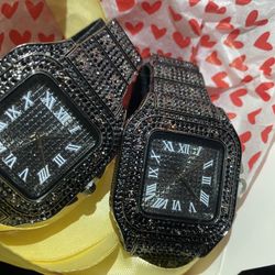 Two Black Ice Pieces Fit For The King And Queen Matching Valentine’s Day