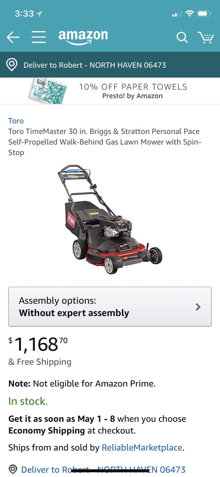 TORO TIMEMASTER 30 inch cut LAWNMOWER for Sale in North Haven, CT - OfferUp