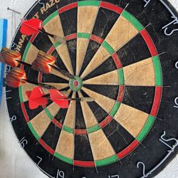 Vintage Professional Bristle Dart Board 