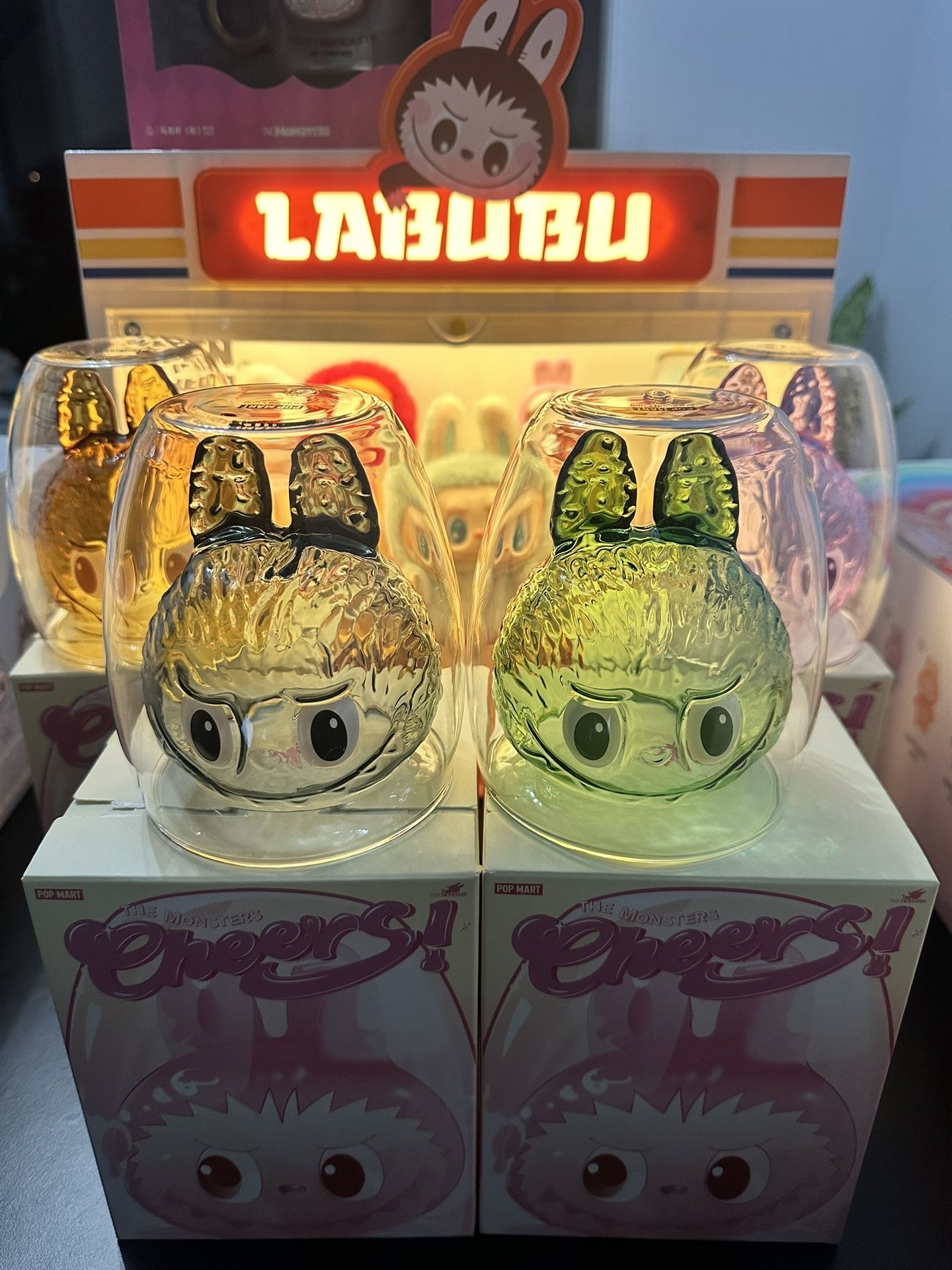 Labubu THE MONSTERS - CHEERS ! SERIES - Double Walled Glass