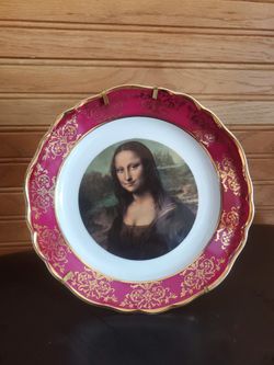 Collectable Porcelain Mona Lisa Plate