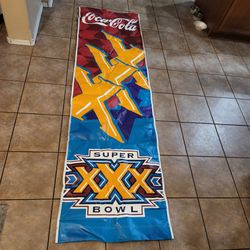 Vintage Super Bowl XXX Promotional Banner