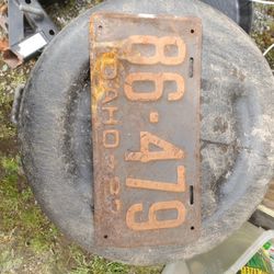 1 19 27 Idaho license plate