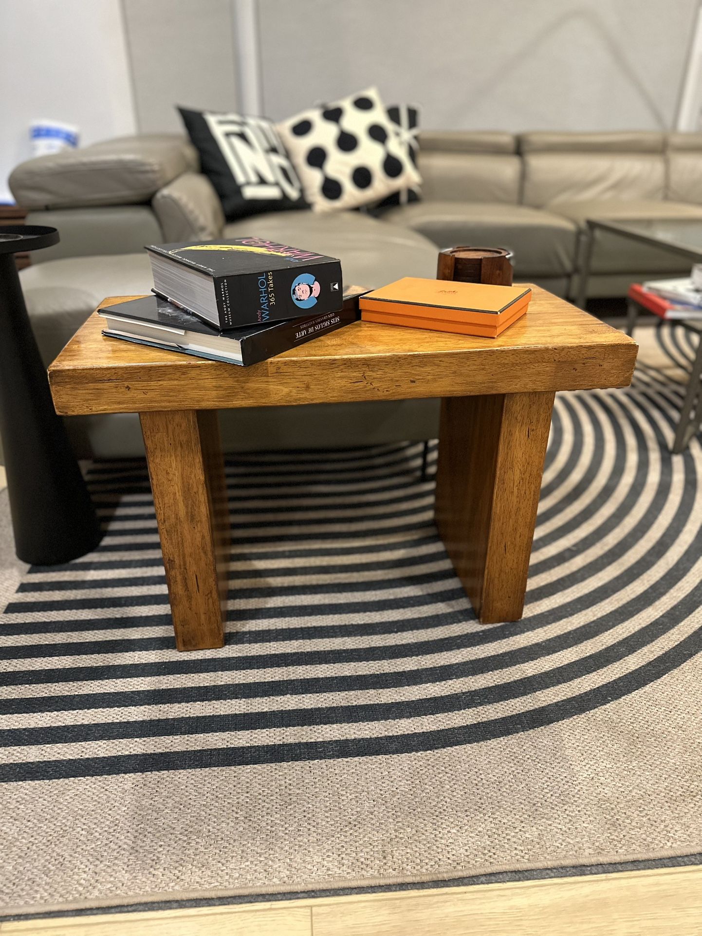 Solid Wood Modern Dining Bench / End Table Stylish & Sturdy!