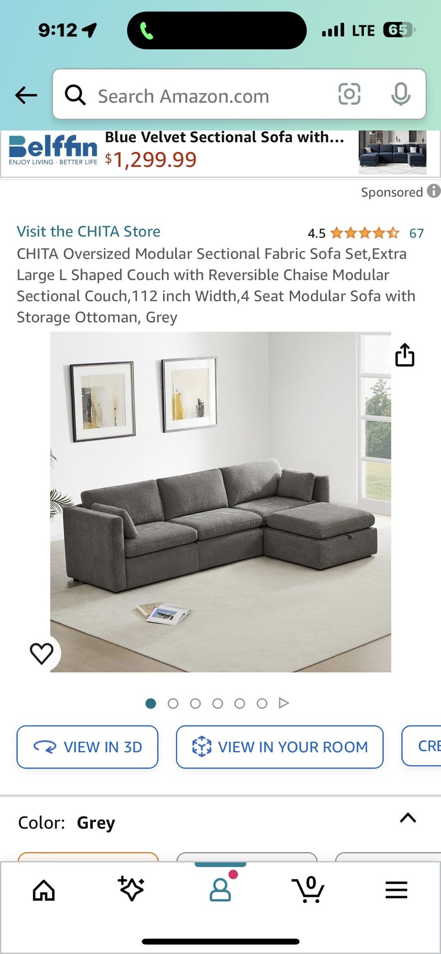 L Shaped Modulator Sofa With Storage Ottoman Take him back to target to target
