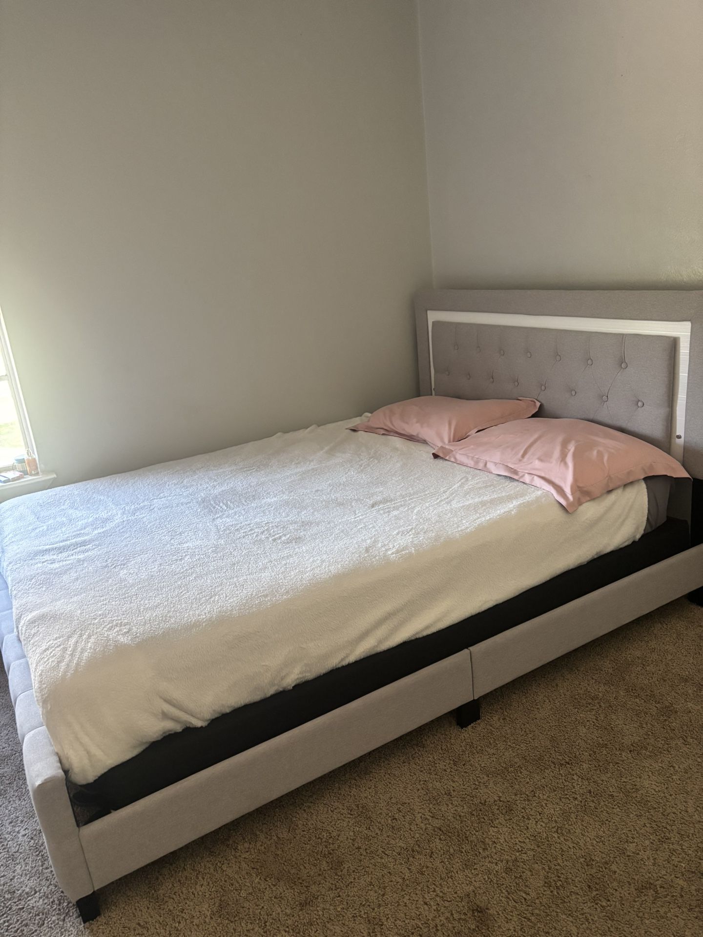 Queen Led Light Bed Frame 