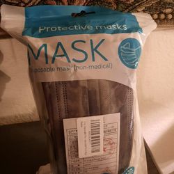 50 Pack Face Masks Gray