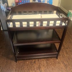 Cherry Wood Changing Table