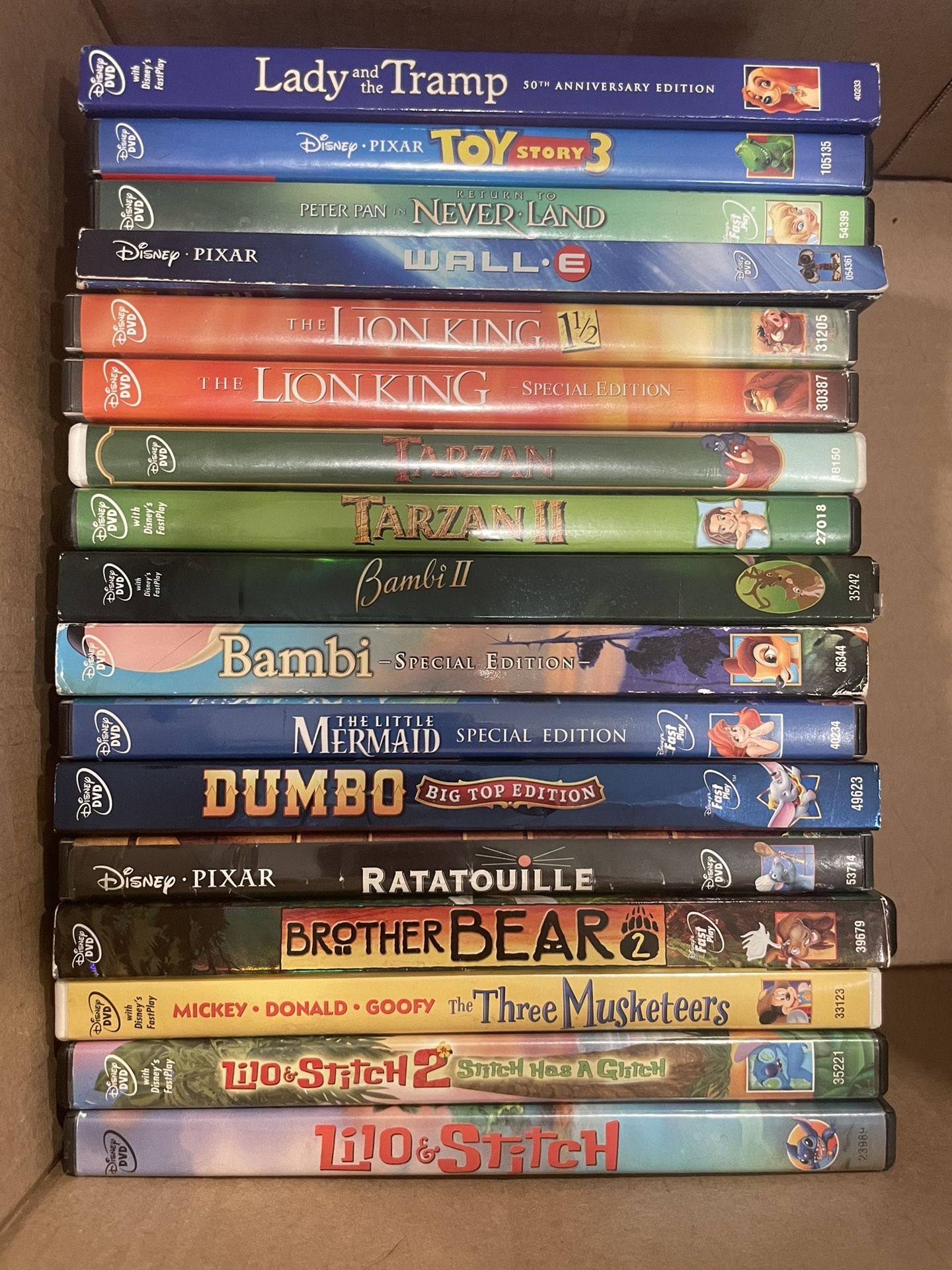 Lot Of 17 Disney DVDs - $50/All