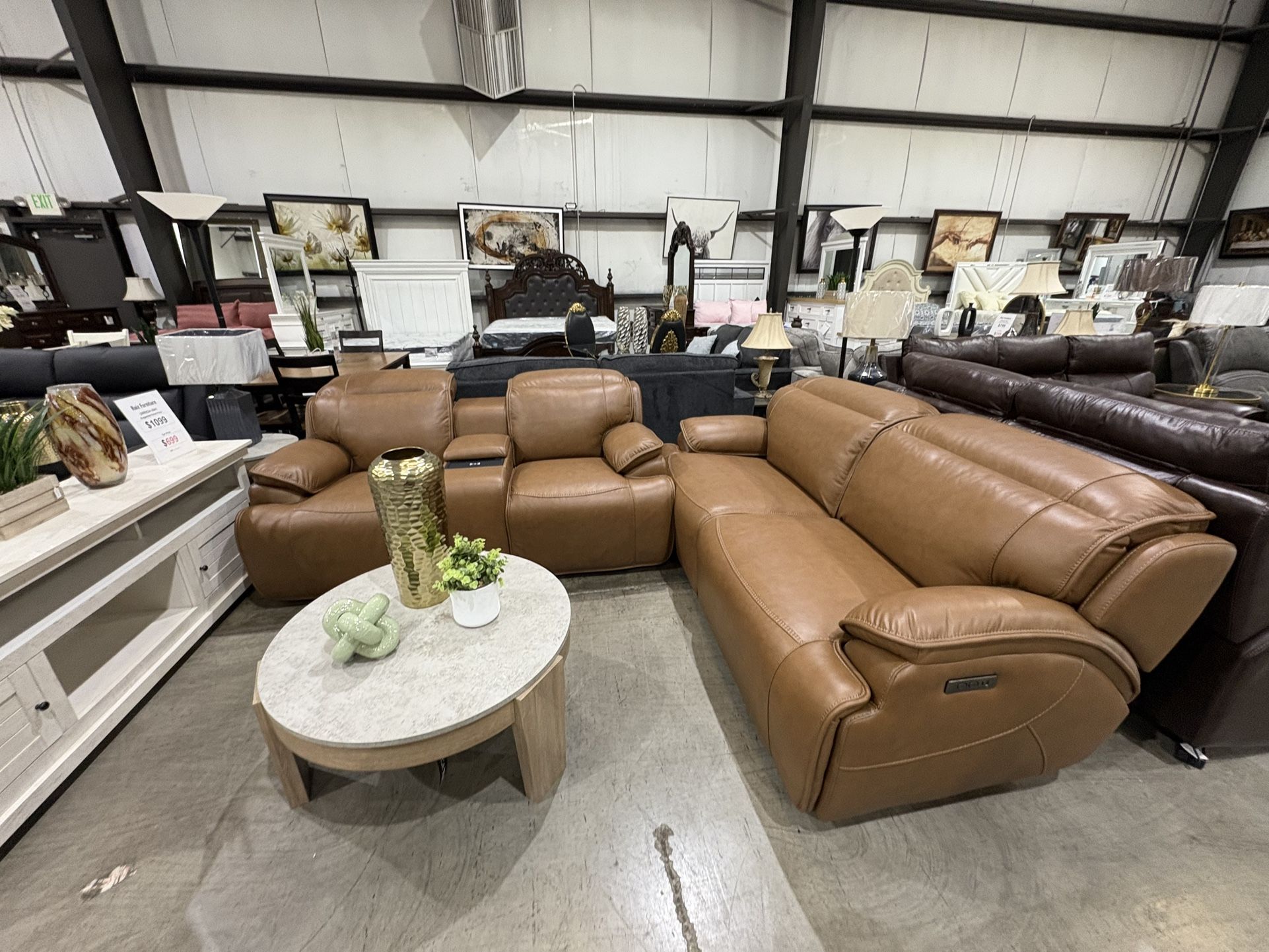 2 Pc Sofa+Love Seat Power, Head Rest, Recliners