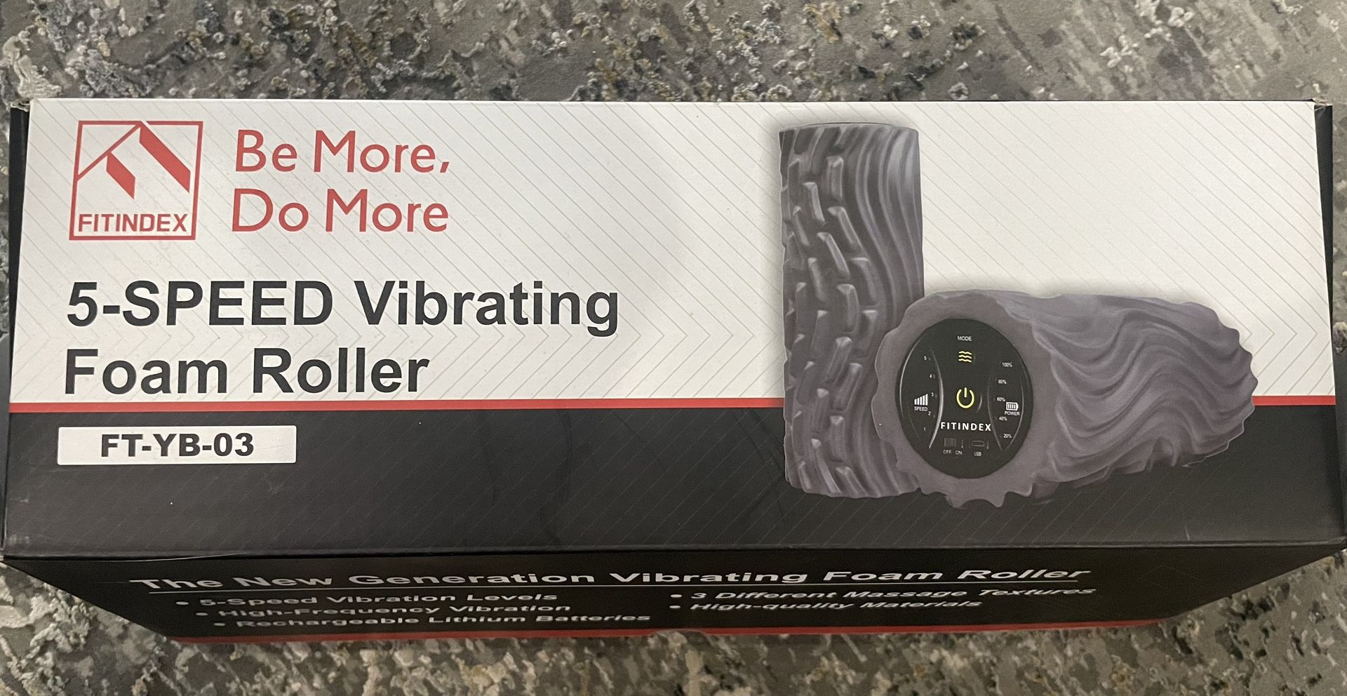 FITINDEX 5 Speed Vibrating Foam Roller