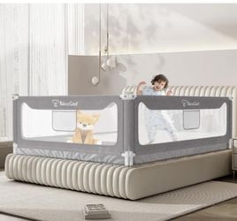 NEW TALECO GEAR Bed Rail for Toddlers, Stable Protective Bed Side Rails, Baby Bedrail Guard for King Size Bed (3 Sides for King Size) 78.74x78.74x74.8