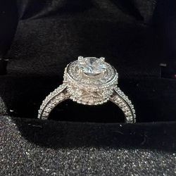 Engagement ring with certificate
