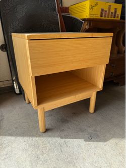 One Solid Wood Nightstand