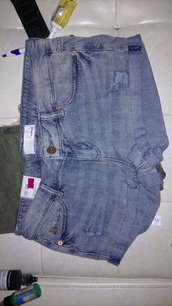 Blue jean shorts