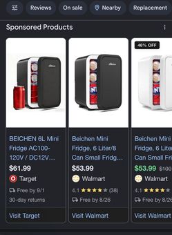 Beichen 6L Mini Refrigerator