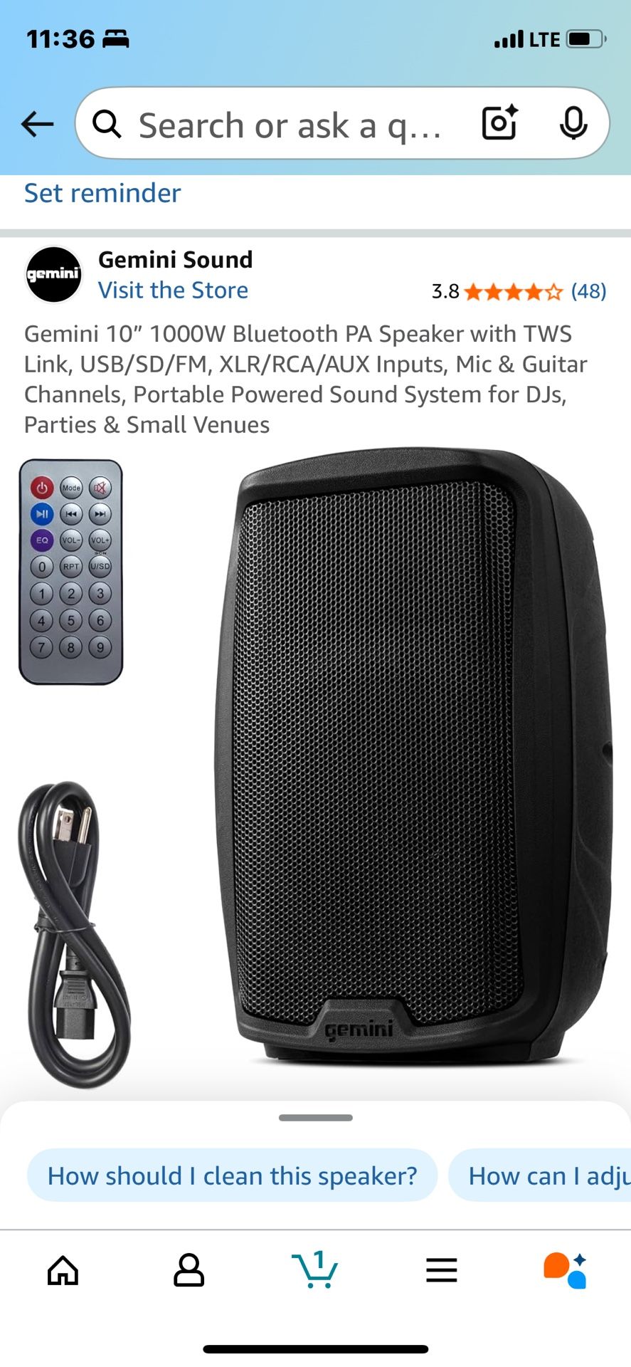 Gemini Power Speaker
