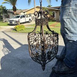 Bronze Outdoor Chandelier 