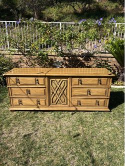 Vintage Thomasville Mediterranean Style Wooden Dresser