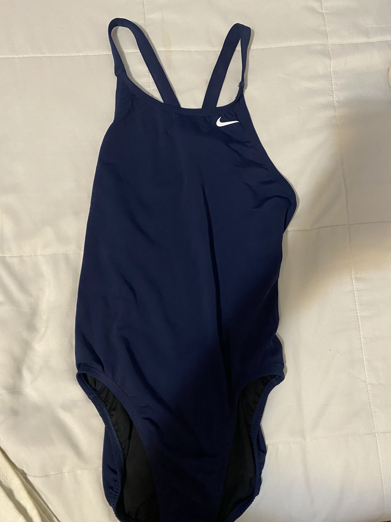 navy blue nike one piece