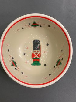 Vintage Epoch "Holiday Joy" 8200 Cereal / Soup Bowl — Made in Korea