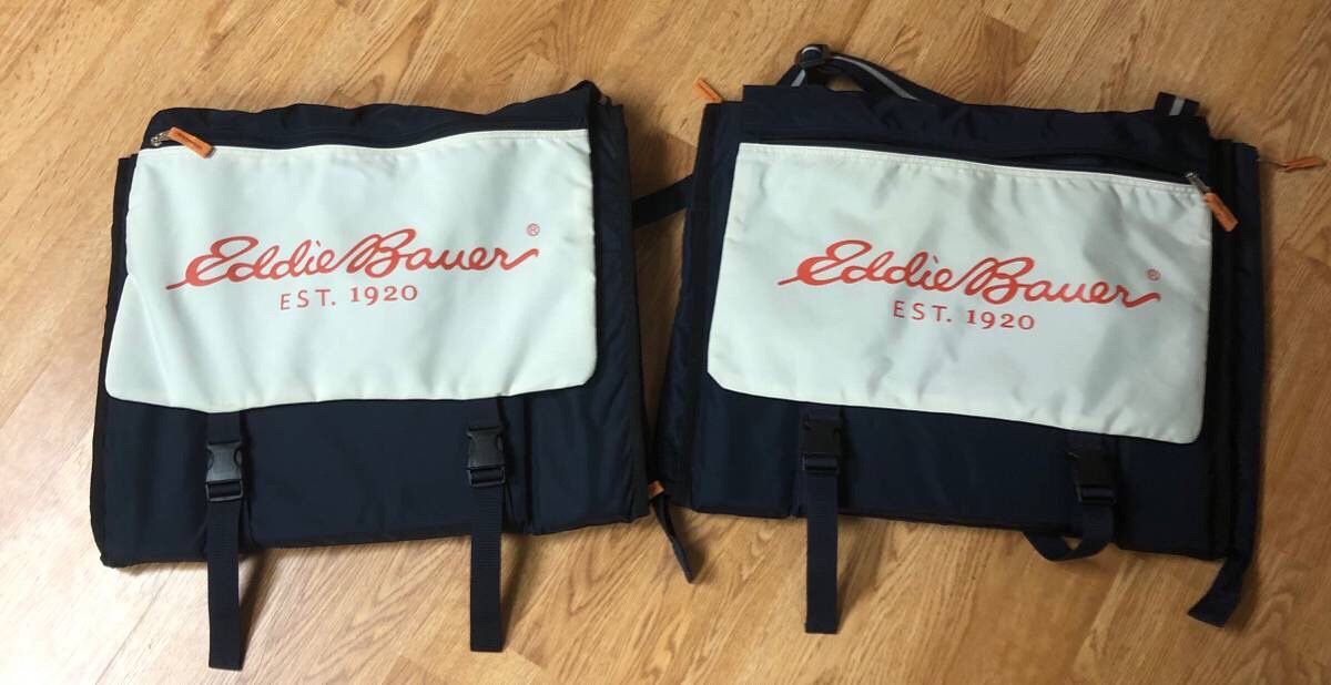 Portable Eddie Bauer Stadium Seat Foldable Cushioned Travel Bleachers Navy