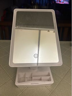 Make up mirror with lights.