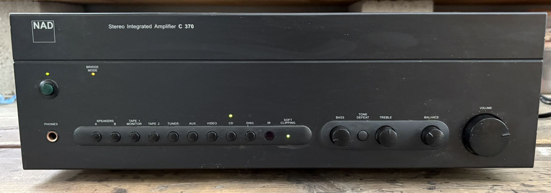 Working NAD C 370 Integrated Audio Amplifier