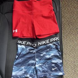 Spandex workout shorts Nike Under Armour