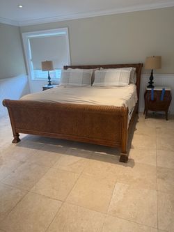 Wicker king size bed Tommy bahama