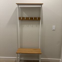 Coat Rack With Shoe Storage 