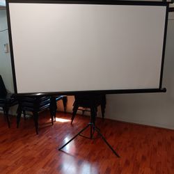 72" Projection Screen With Tripod Stand