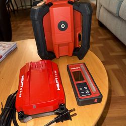 40-22- Volt cordless laser with everything included the remote, charger & battery & it’s basically brand new