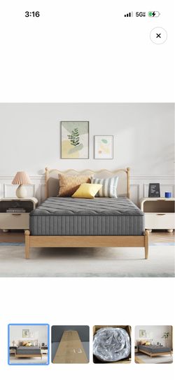 Novilla Twin Mattress 6-Inch Hybrid Gel Memory Foam & Innerspring - New