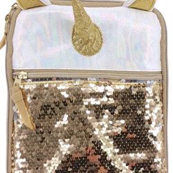 Unicorn Gold Sequin Lunch Bag