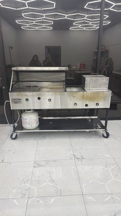 Grille, Deep Fryer, Steam Table, Fries Storage
