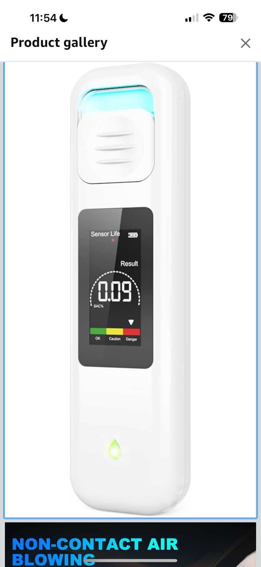 Brand New Non-Contact Mouth-Free Breathalyzer for Alcohol