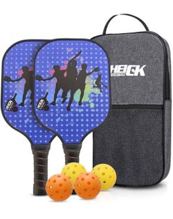 Carbon Fiber Pickleball Paddles Set of 2
