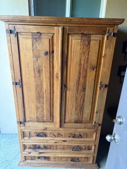 Pine Wood Armoire